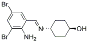 TRANS-4-[[(E)-2-AMINO-3,5-DIBROMOBENZYLIDEN]AMINO]CYCLOHEXANOL 结构式