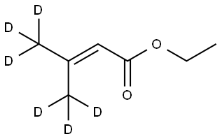 ETHYL 3-METHYL-2-BUTENOATE-D6 结构式