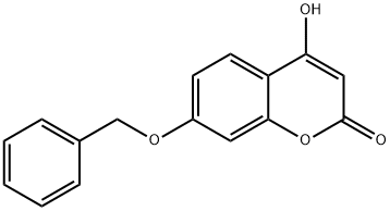 4-HYDROXY-7-BENZYLOXYCOUMARIN 结构式