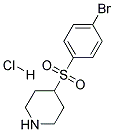 4-[(4-BROMOPHENYL)SULPHONYL]PIPERIDINE HYDROCHLORIDE 结构式