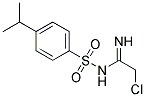 N1-(2-CHLOROETHANIMIDOYL)-4-ISOPROPYLBENZENE-1-SULPHONAMIDE 结构式