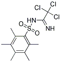 N1-(2,2,2-TRICHLOROETHANIMIDOYL)-2,3,4,5,6-PENTAMETHYLBENZENE-1-SULPHONAMIDE 结构式