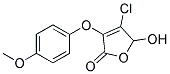 4-CHLORO-5-HYDROXY-3(4-METHOXYPHENOXY)-2(5H)-FURANON 结构式