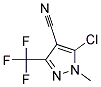 5-CHLORO-1-METHYL-3-(TRIFLUOROMETHYL)-1H-PYRAZOLE-4-CARBONITRIL 结构式
