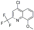 4-CHLORO-8-METHOXY-2-(TRIFLUOROMETHYL)QUINOLIN 结构式