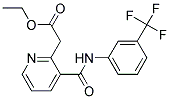 ETHYL 2-(3-{[3-(TRIFLUOROMETHYL)ANILINO]CARBONYL}PYRID-2-YL)ACETAT 结构式