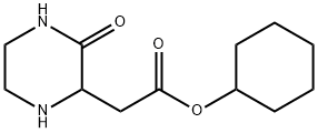 CYCLOHEXYL 2-(3-OXO-2-PIPERAZINYL)ACETATE 结构式