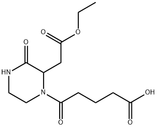 5-[2-(2-ETHOXY-2-OXOETHYL)-3-OXO-1-PIPERAZINYL]-5-OXOPENTANOIC ACID 结构式