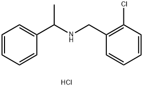 N-(2-氯苄基)-1-苯基乙烷-1-胺盐酸盐 结构式