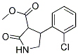 3-甲氧羰基-4-(2`-氯苯基)-2-吡咯啉酮 结构式