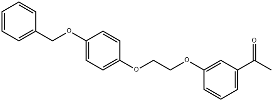 1-(3-(2-[4-(BENZYLOXY)PHENOXY]ETHOXY)PHENYL)-1-ETHANONE 结构式