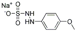 sodium 2-(4-methoxyphenyl)hydrazinosulphonate 结构式