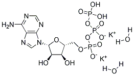 5'-三磷酸腺苷二钾盐 二水 结构式