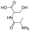 DL-丙氨酰-DL-丝氨酸 结构式