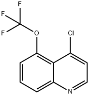 4-Chloro-5-(trifluoromethoxy)quinoline 结构式