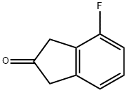 4-氟-1,3-二氢-2H-茚-2-酮 结构式