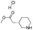 (S)-3-哌啶乙酸甲酯盐酸盐 结构式