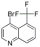 4-Bromo-5-(trifluoromethyl)quinoline 结构式