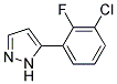 5-(3-CHLORO-2-FLUOROPHENYL)-1H-PYRAZOLE 结构式