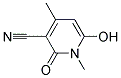 N-甲基-3-氰基-4-甲基-6-羟基-2-吡啶酮 结构式