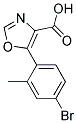 5-(4-Bromo-2-Methylphenyl)Oxazole-4-Carboxylic Acid 结构式