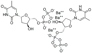 2'-脱氧胸苷-5'-二磷酸钡盐 结构式