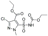 Ethyl 3-Chloro-5-Ethoxycarbonylaminosulfonyl-1-Methyl-Pyrazolyl-4-Carboxylate 结构式