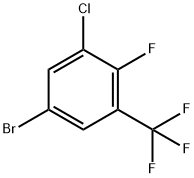 5-溴-3-氯-2-氟三氟甲苯 结构式