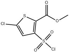 5-氯-3-(氯磺酰基)-2-噻吩羧酸甲酯 结构式