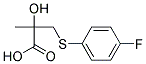 3-(4-Fluorophenylthio)-2-Hydroxy-2-Methylpropionic Acid 结构式