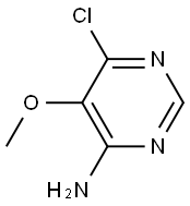 4-氨基-5-甲氧基-6-氯嘧啶 结构式