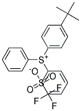 Diphenyl(4-tert-butylphenyl)sulphonium triflate 结构式