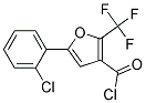 5-(2-Chlorophenyl)-2-(trifluoromethyl)furan-3-carbonyl chloride 结构式