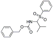 Benzyl N-[2-methyl-1-(phenylsulphonyl)propyl]carbamate 结构式