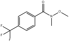 4-三氟甲基-N-甲氧基-N-甲基-苯甲酰胺 结构式