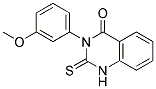 3-(3-Methoxyphenyl)-2-thioxo-2,3-dihydro-1H-quinazolin-4-one 结构式