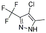 4-Chloro-5-methyl-3-(trifluoromethyl)-1H-pyrazole 结构式