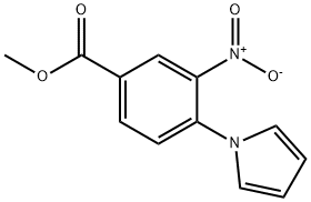 3-硝基-4-(1H-吡咯-1-基)苯甲酸甲酯 结构式