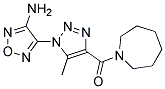 3-Amino-4-[4-(azepan-1-ylcarbonyl)-5-methyl-1H-1,2,3-triazol-1-yl]-1,2,5-oxadiazole 结构式