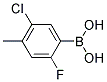 5-Chloro-2-fluoro-4-methylbenzeneboronic acid 结构式