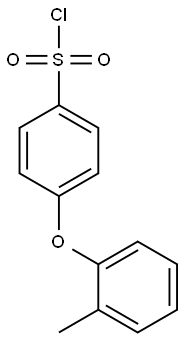 4-(2-Methylphenoxy)benzenesulphonyl chloride 结构式