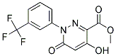 Methyl 1,6-dihydro-4-hydroxy-1-[3-(trifluoromethyl)phenyl]pyridazin-6-one-3-carboxylate 结构式
