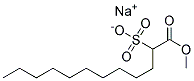 2-磺基月桂酸甲酯钠 结构式