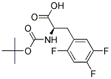 Boc-2,4,5-Trifluoro-D-Phenylalanine 结构式