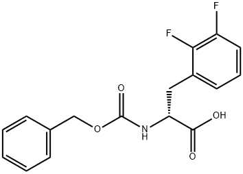CBZ-2,3-DIFLUORO-D-PHENYLALANINE 结构式