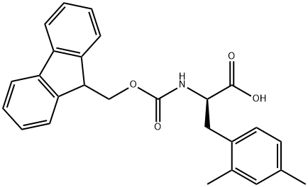 FMOC-2,4-二甲基-D-苯基丙氨酸 结构式