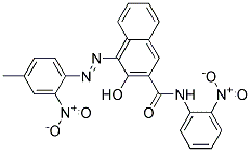 3-Hydroxy-4-(4-methyl-2-nitro-phenylazo)-naphthalene-2-carboxylicacid(2-nitro-phenyl)-amide 结构式