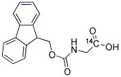 N-FMOC-L-GLYCINE [1-14C] 结构式