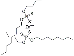 硫磷丁辛基锌盐 结构式