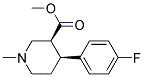 (3S,4S)-4-(4-FLUORO-PHENYL)-1-METHYL-PIPERIDINE-3-CARBOXYLIC ACID METHYL ESTER 结构式